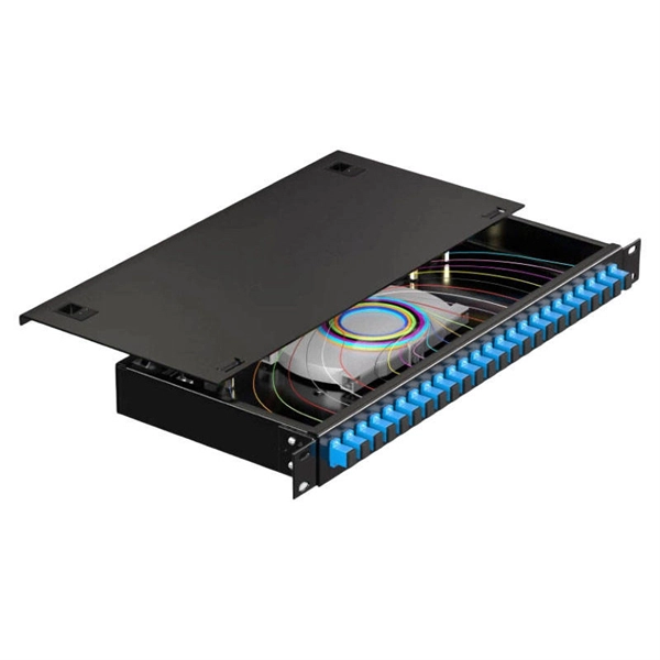 Optical splitter splits light into 4 resulting in optical attenuation