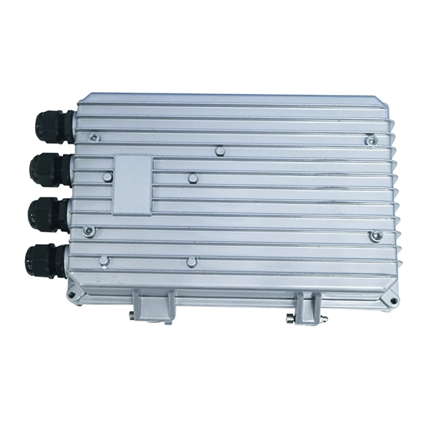 Three-level distribution box for construction site assembly