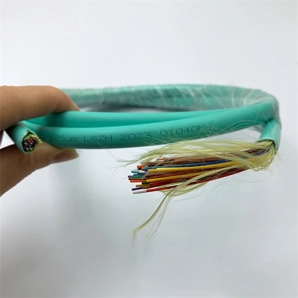 How is optical fiber cable stripped 