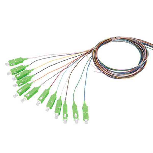 Fiber optic sensor with lens effect