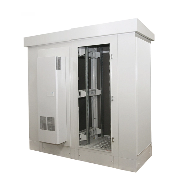 On-site photos of vertical cable tray fixing